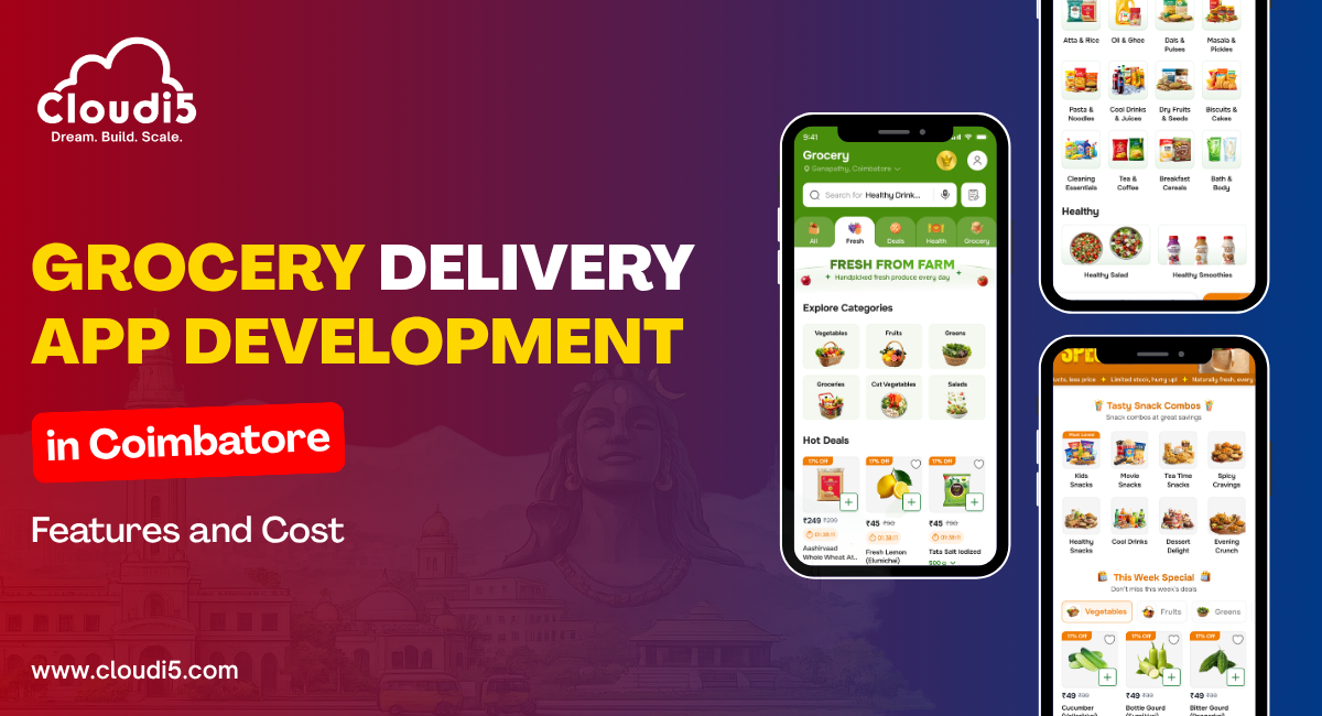 Grocery Delivery App Development in Coimbatore: Features and Cost